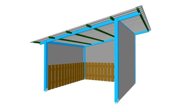 Három falú beálló 3x3