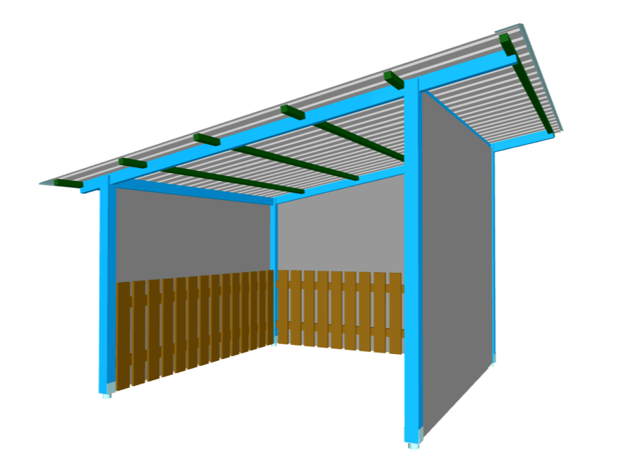 Karám beálló alap 3x3
